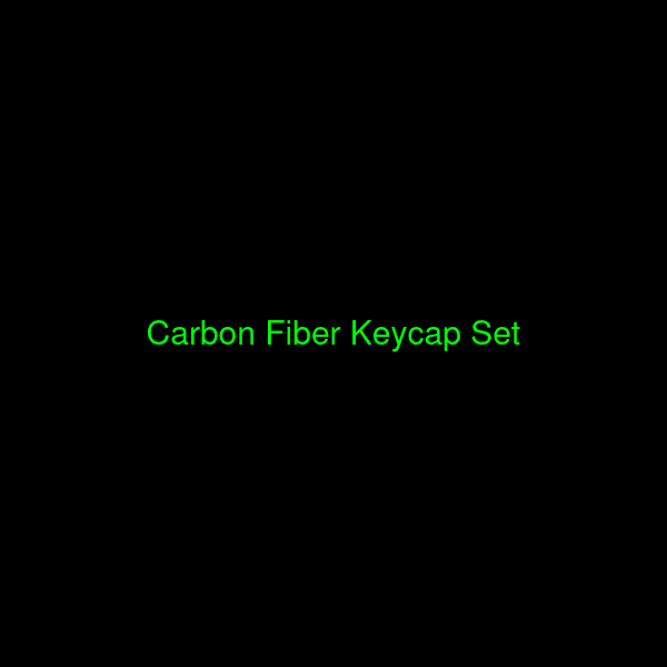 Carbon Fiber Keycap Set