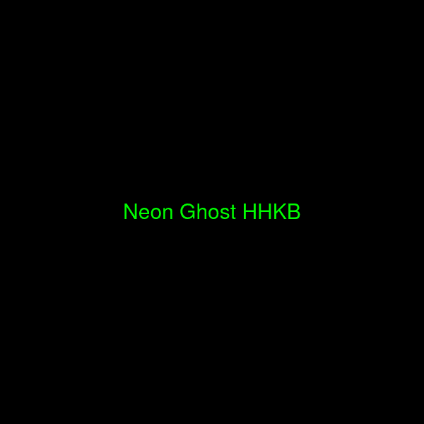 Neon Ghost HHKB